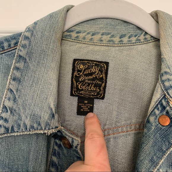 Vintage Lucky Brand Jean Jacket | M - Picture 2 of 6